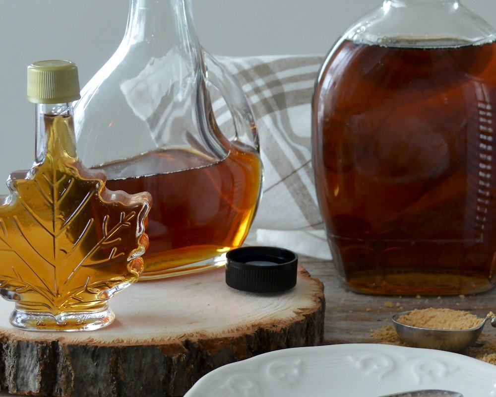 Maple syrup tin on a barn board