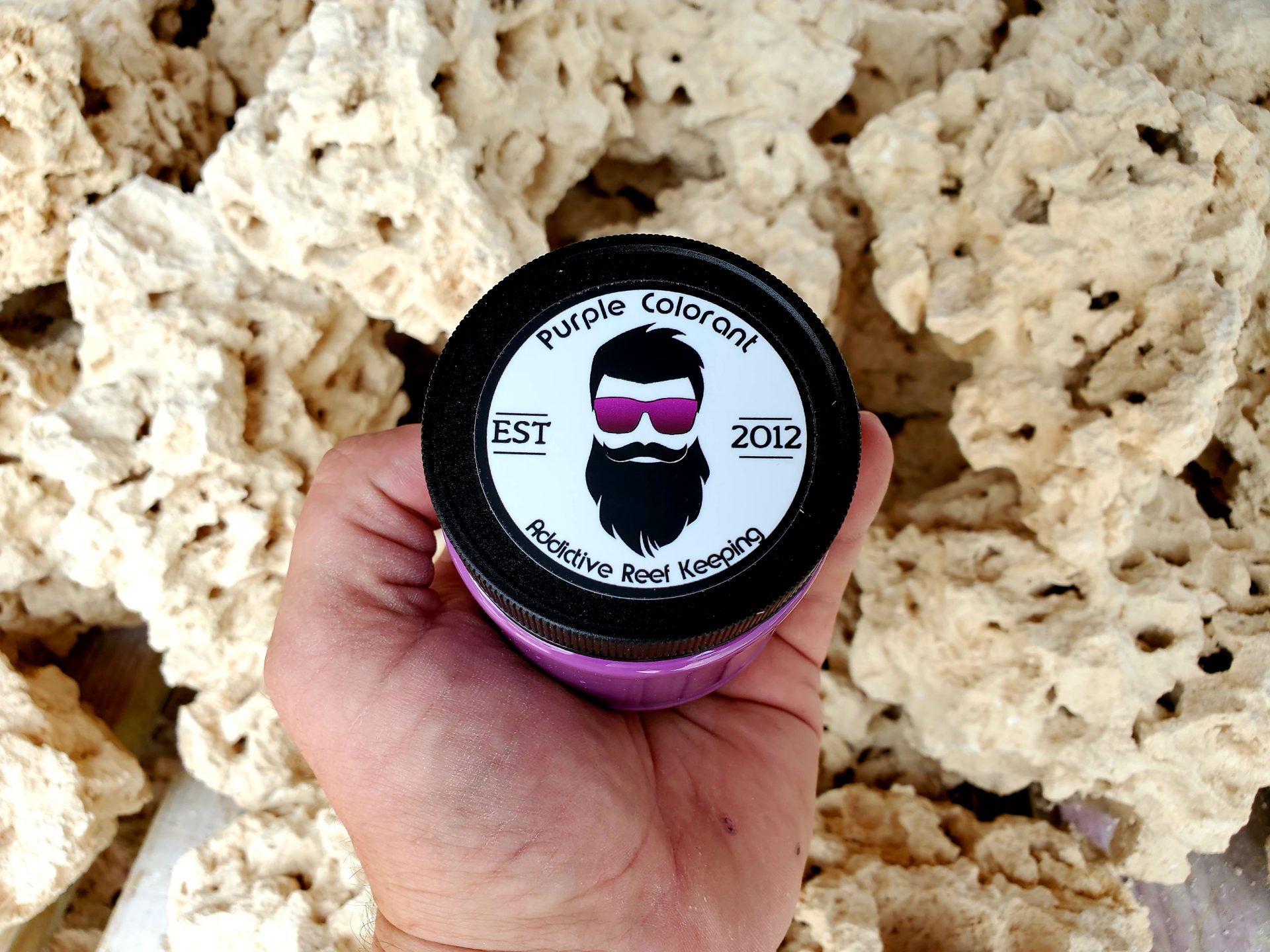 8oz Purple Reef Safe Colorant for DRY Rock (Aquascape Touch Up)