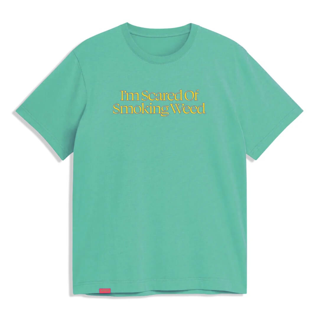 Jacuzzi Unlimited Jacuzzi Unlimited Scared Weed T Shirt, priced at $39.95, in stock