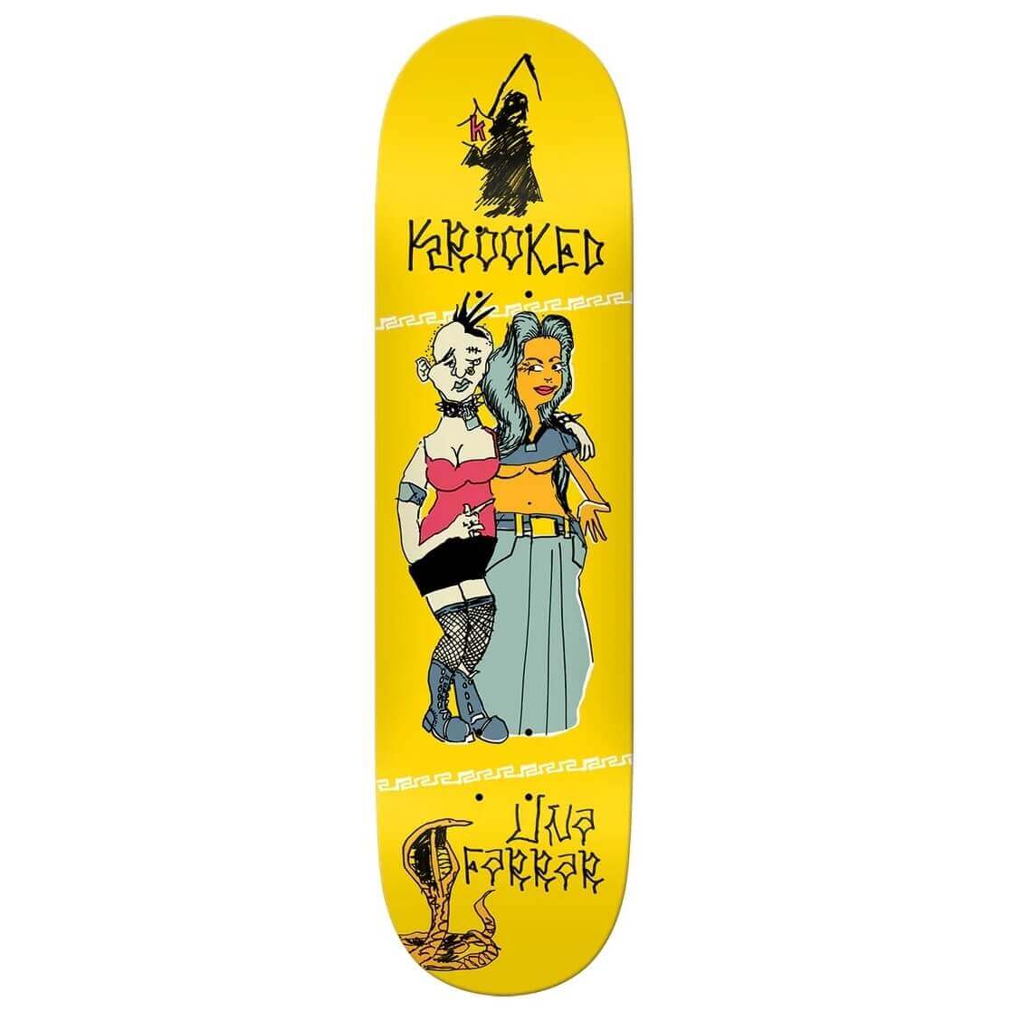 Krooked Skateboards Krooked Una Farrar Punx 8.38 Deck, priced at $73.95, in stock