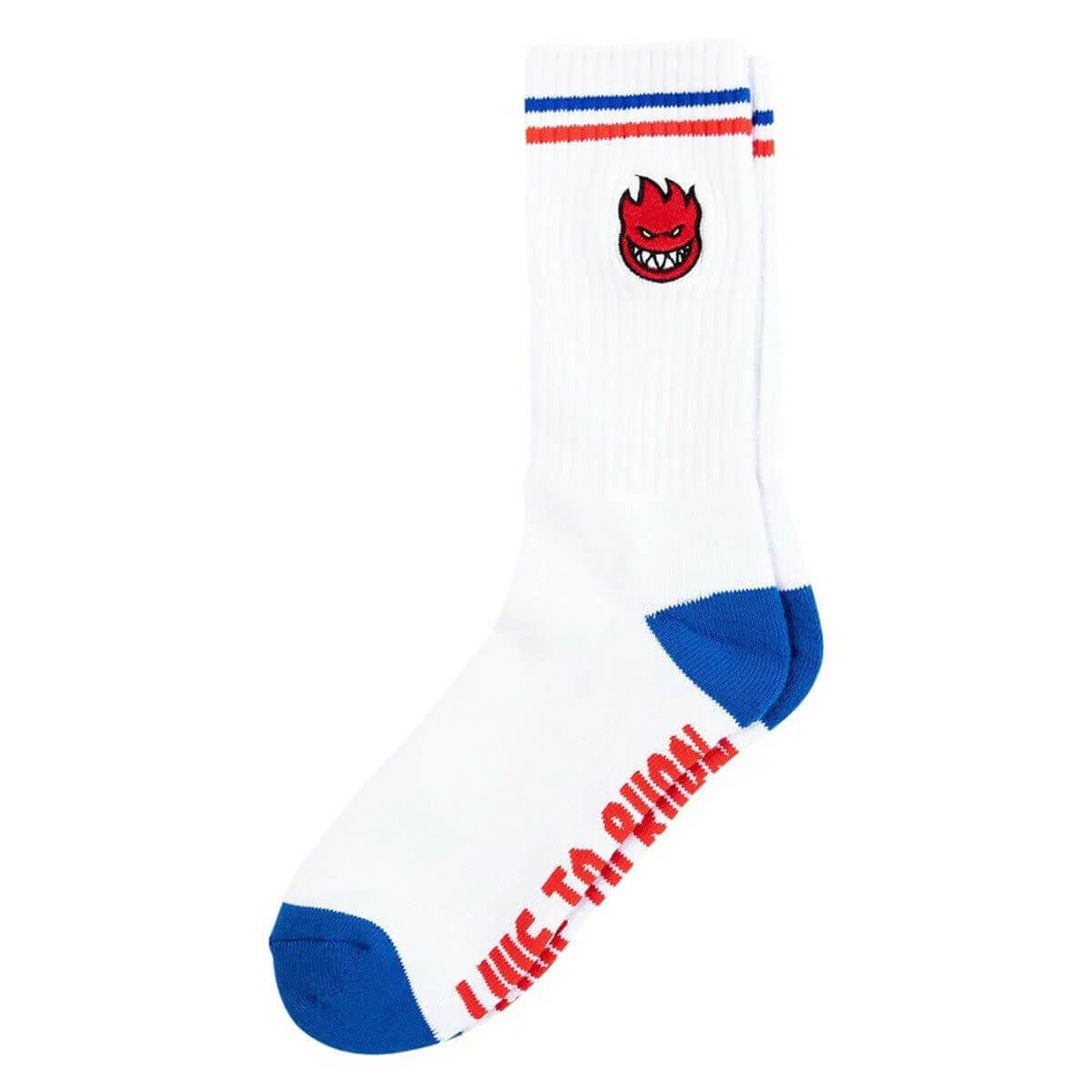 Spitfire Spitfire Bighead Fill Emb White Socks, priced at $12.99, in stock