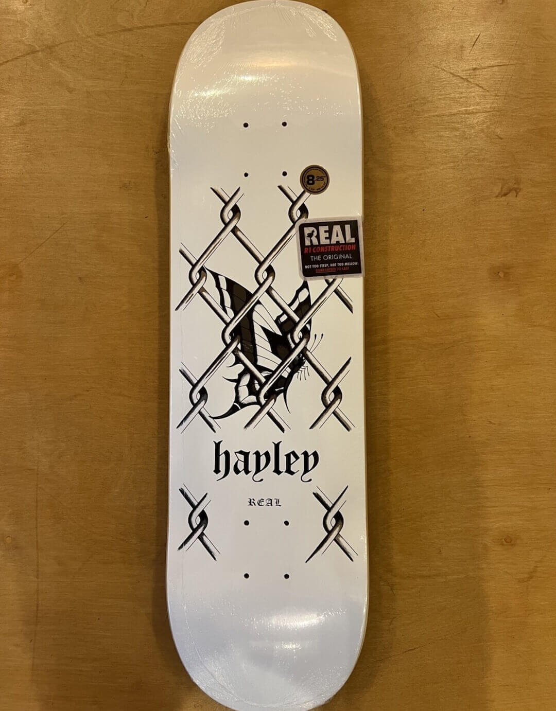 Real Skateboards Real 8.25 Hayley Wilson Outsider Deck, priced at $73.95, in stock