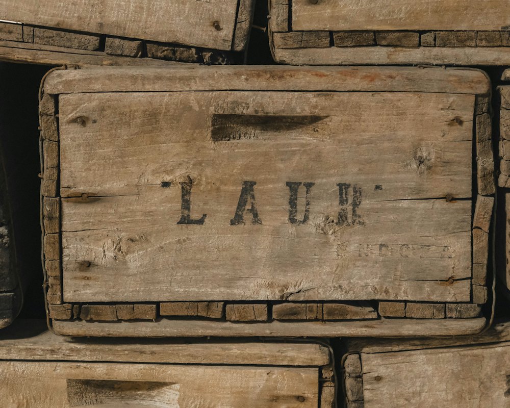 Crate stacked with books and blankets