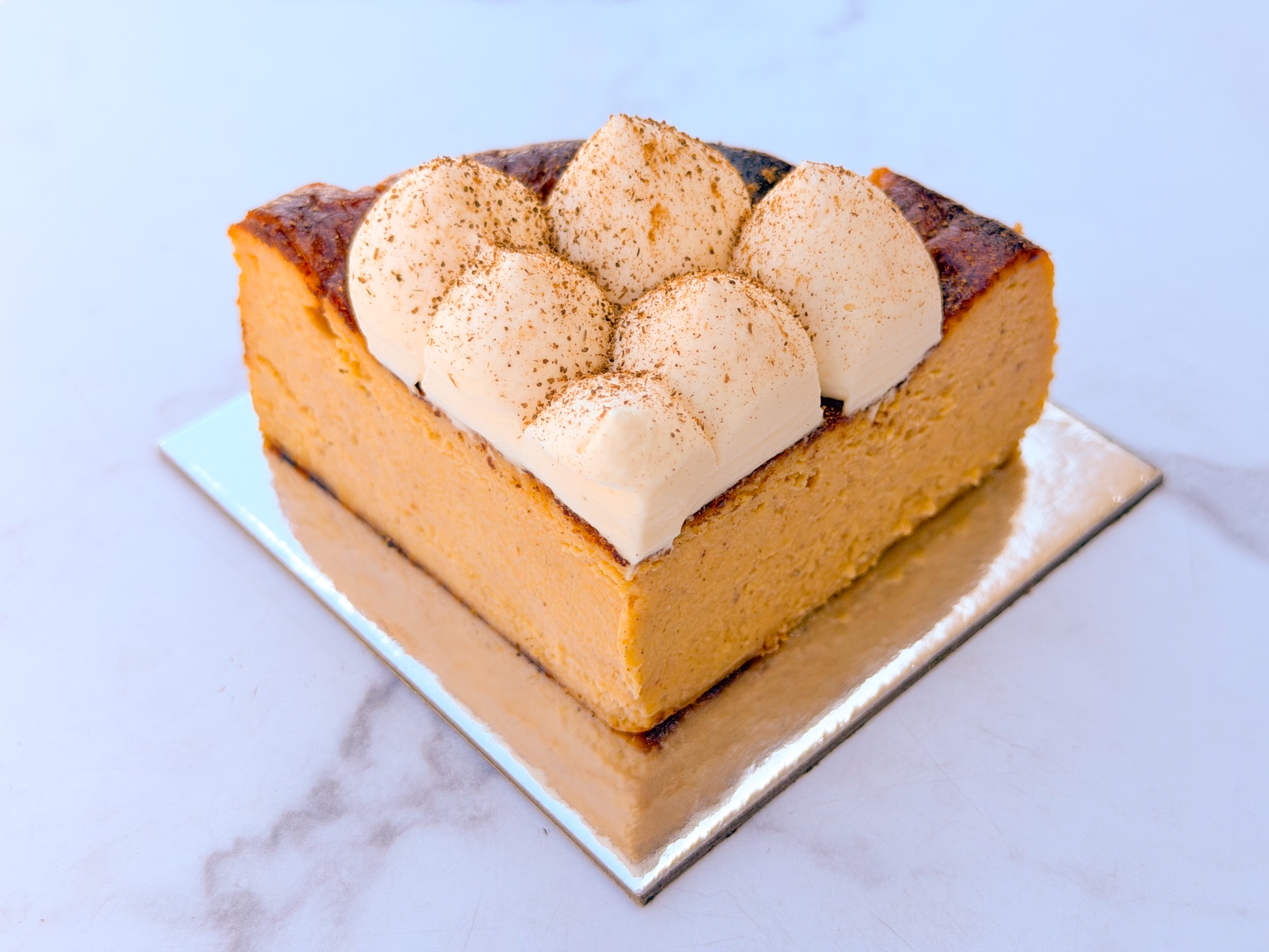 Pumpkin Pie Cheesecake Slice