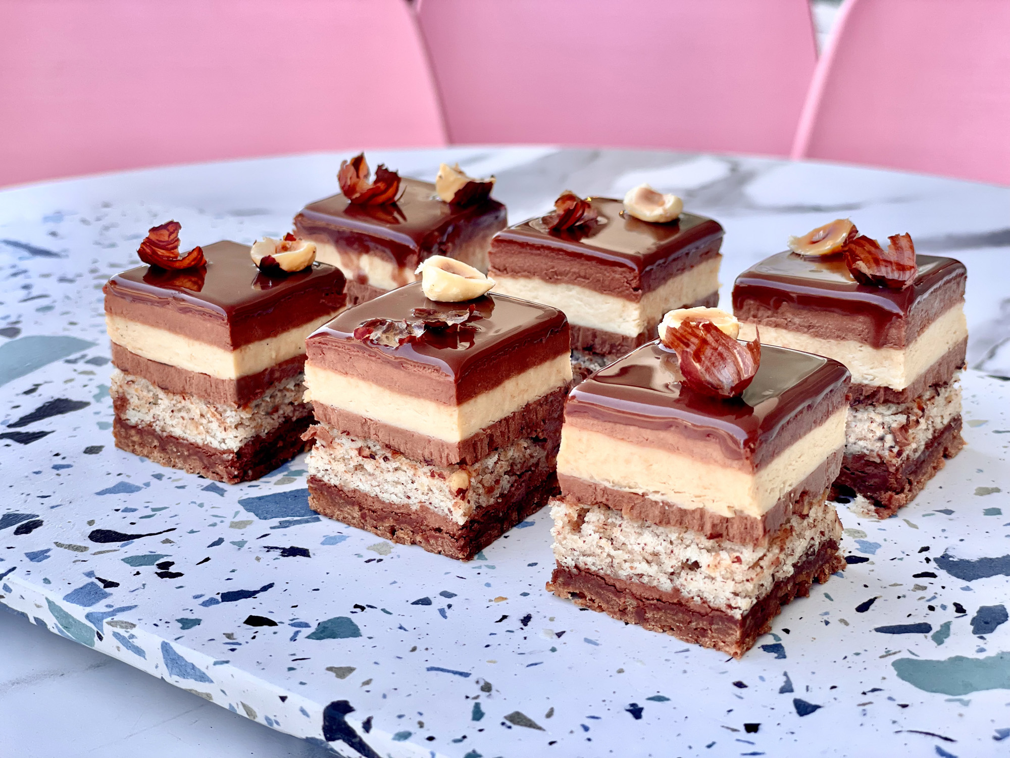 Choc Hazelnut canapés (12pc)