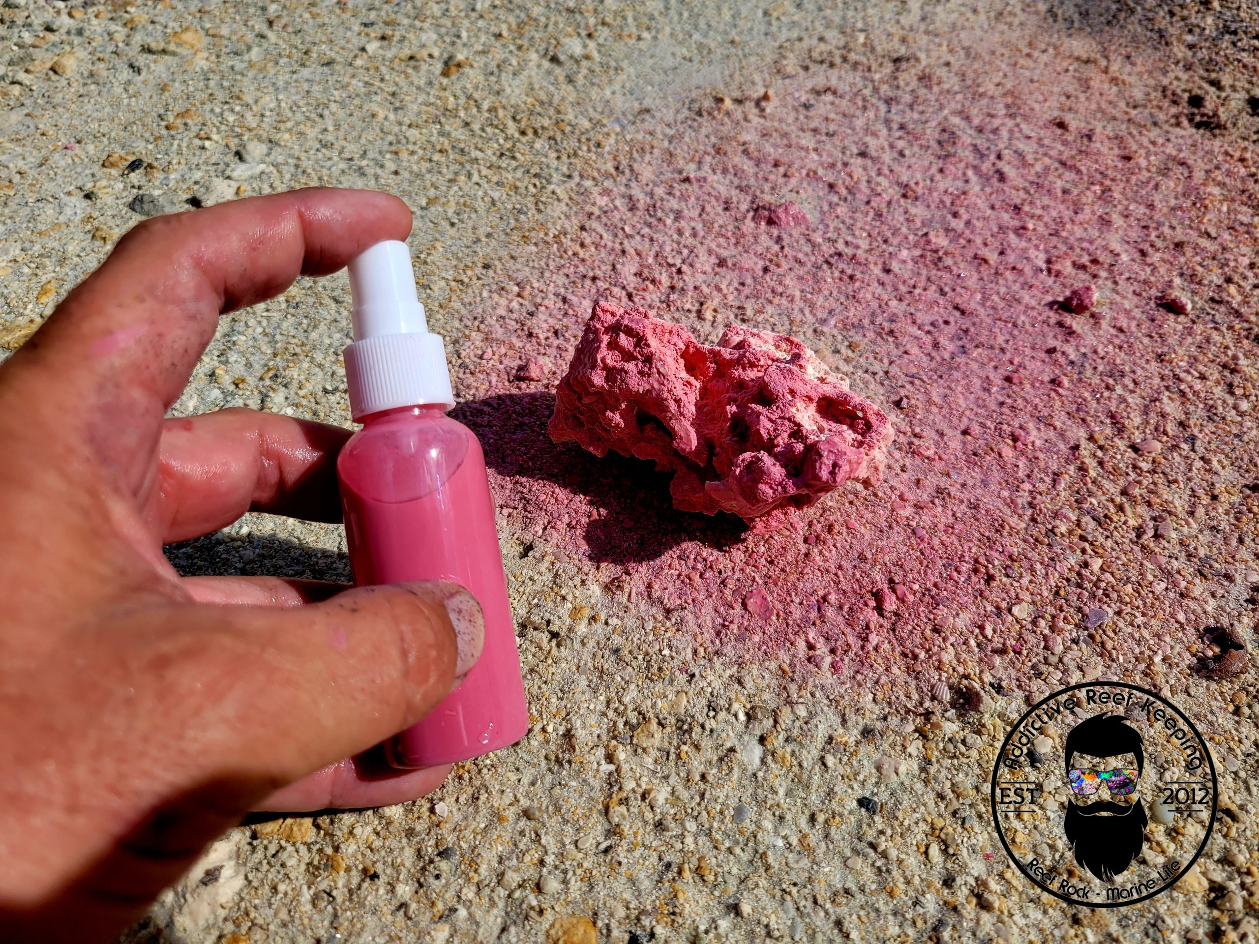 ARK 2.7oz Pink Spray Colorant for Dry Reef Rock Aquascape-Fish Safe