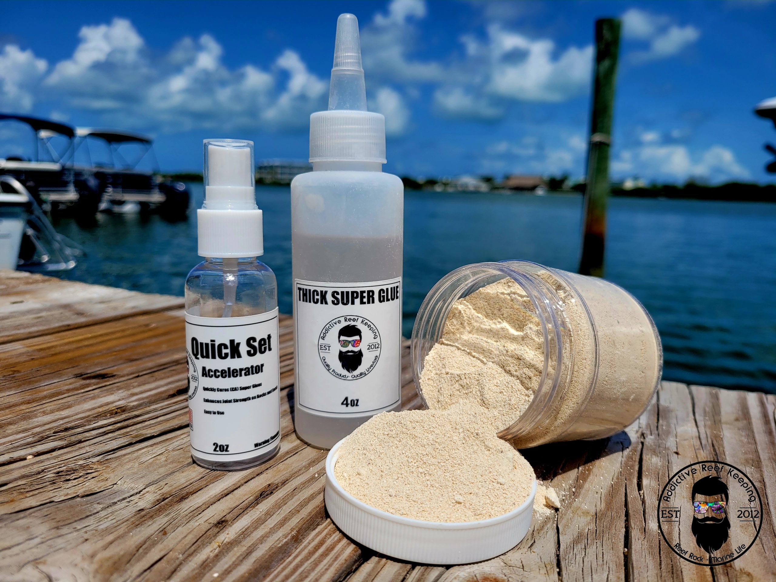 ARK Aquascape Rock Seam Powder and Super Glue KIT – with Quick Set Spray