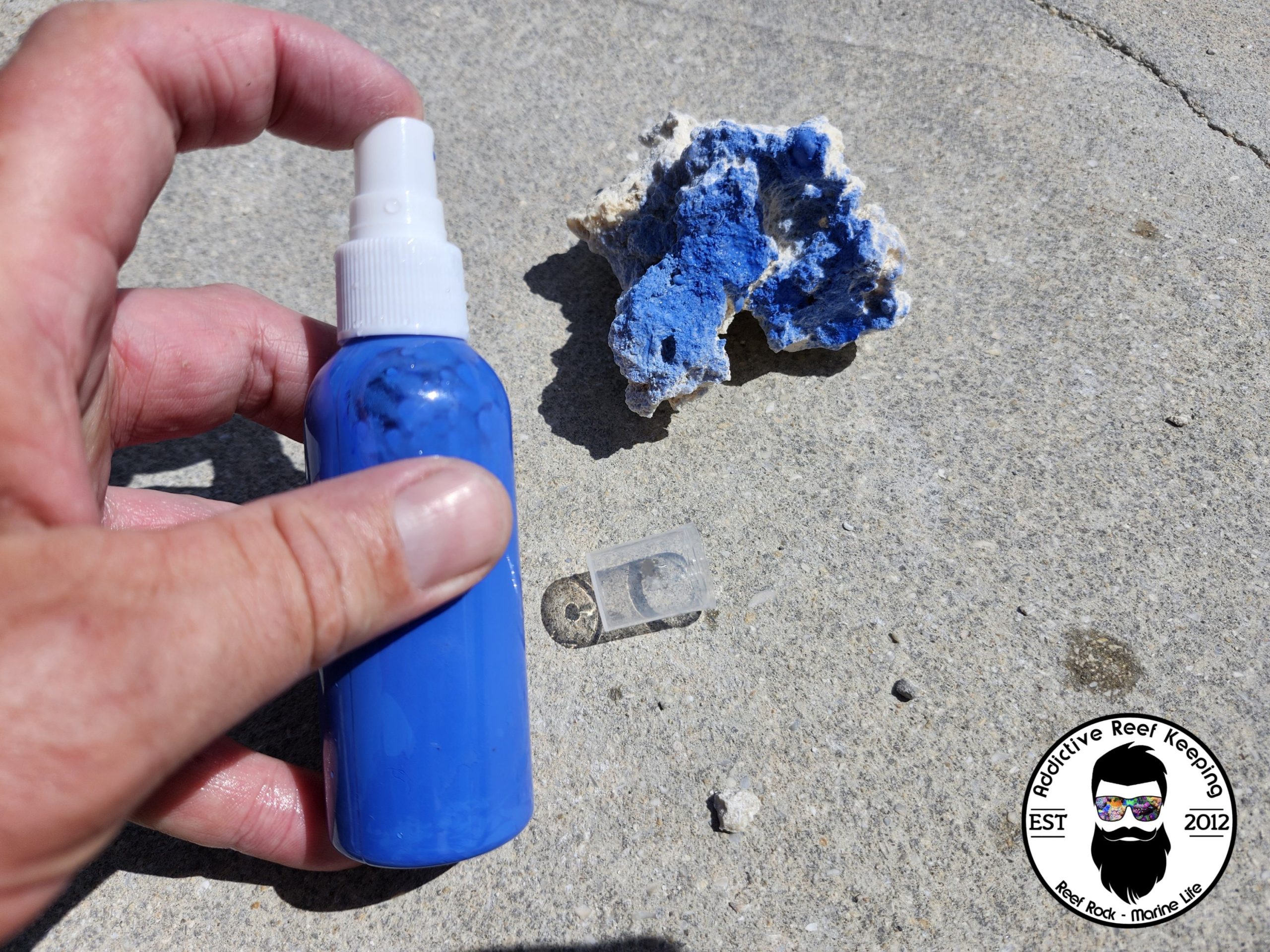 ARK 2.7oz Blue Spray Colorant for Dry Reef Rock Aquascape-Fish Safe