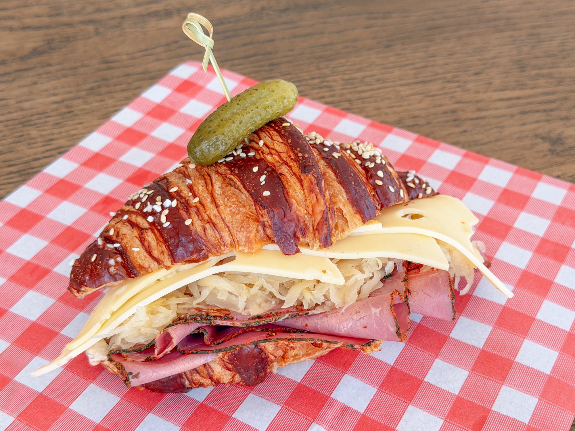 Reuben Pretzel Croissant