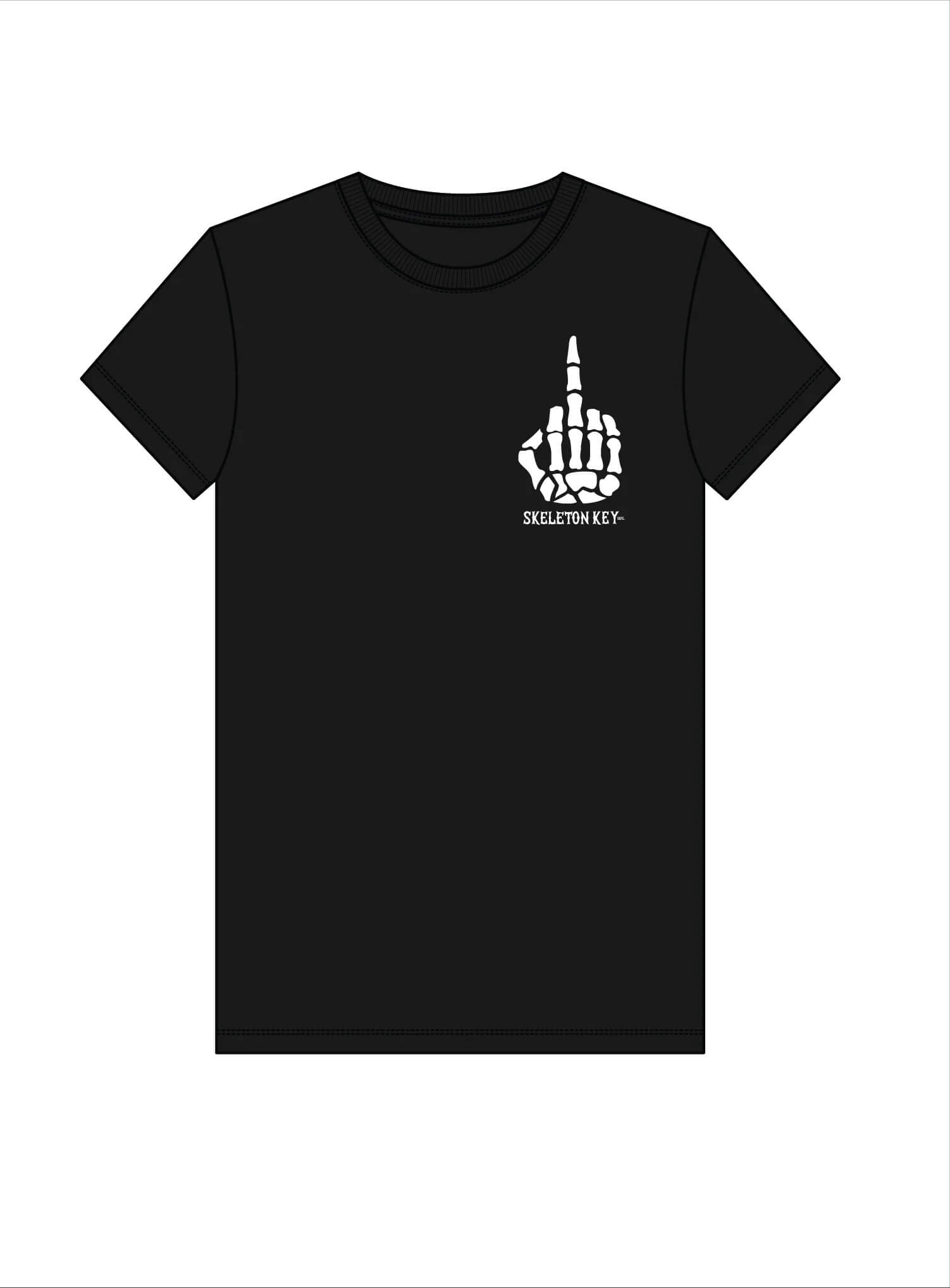 Skeleton Key Skeleton Key Middle Finger T Shirt, priced at $32.00, in stock